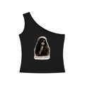 OKSTREETWEAR – Midnight Saints One-Shoulder Crop