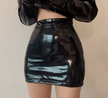 Noir Vinyl Mini Skirt