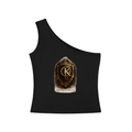 OKSTREETWEAR – Royal Crest One-Shoulder Crop