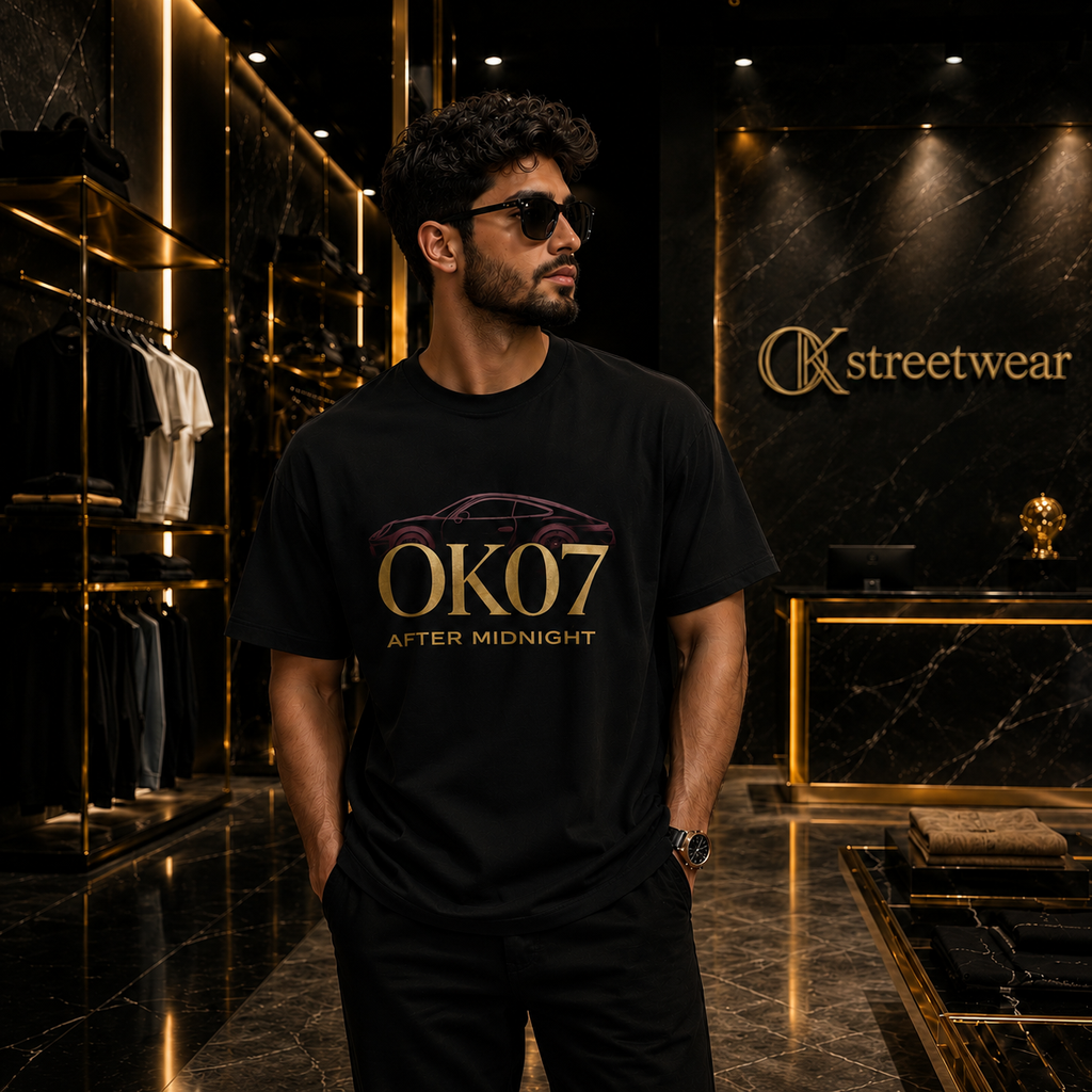 Unisex OK07 After Midnight Oversized Tee